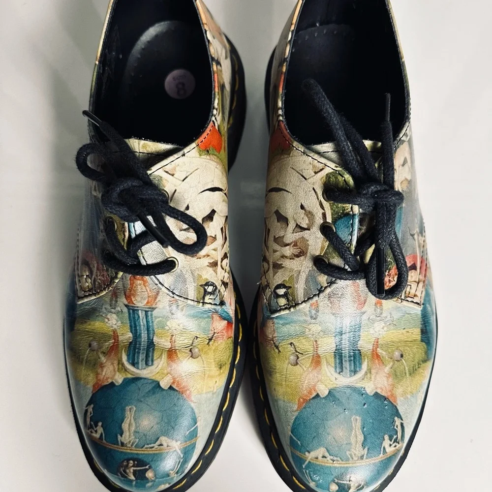 Dr. Martens RARE Hieronymus Bosch Garden of Earthly Delights Heaven Shoes - Picture 6 of 10